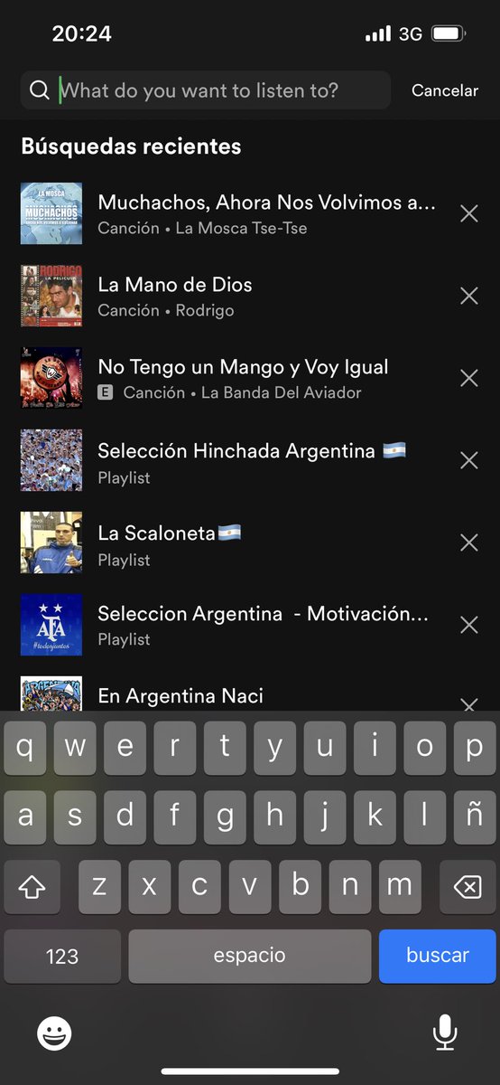 luznovillo's tweet photo. Spotify de un argentino promedio estos dias https://t.co/NZGc98VHqa