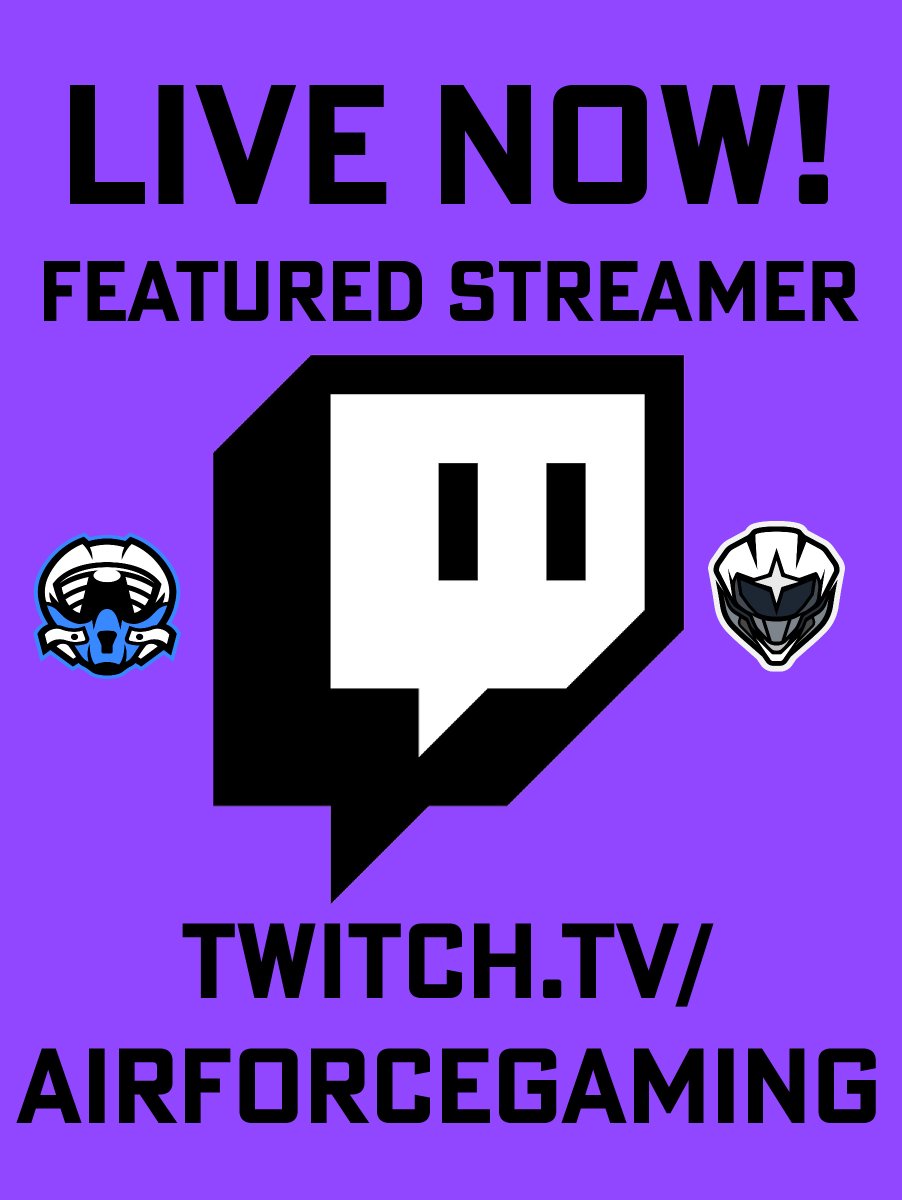 Pop into chat and join the community for tonight's featured streamer! LIVE NOW!! twitch.tv/airforcegaming