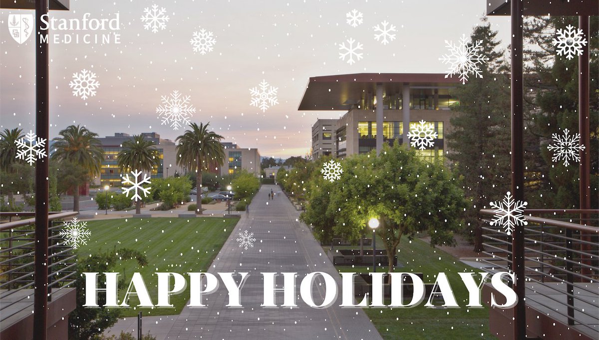 Happy holidays from all of us at Stanford Medicine ❄️❤️
