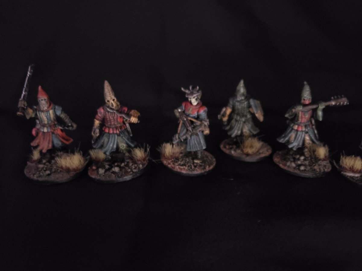 blamminator's tweet photo. Finished up some Frostgrave Cultists
#paintbrush #miniatureblacksmiths #miniature #miniaturepainting #painting #minipainting #art #hobby #paint #miniatureart #painttinythings #tabletopfigures #ilovetopaint #dnd #dndminiatures #frostgrave https://t.co/jyEsR0I6pa