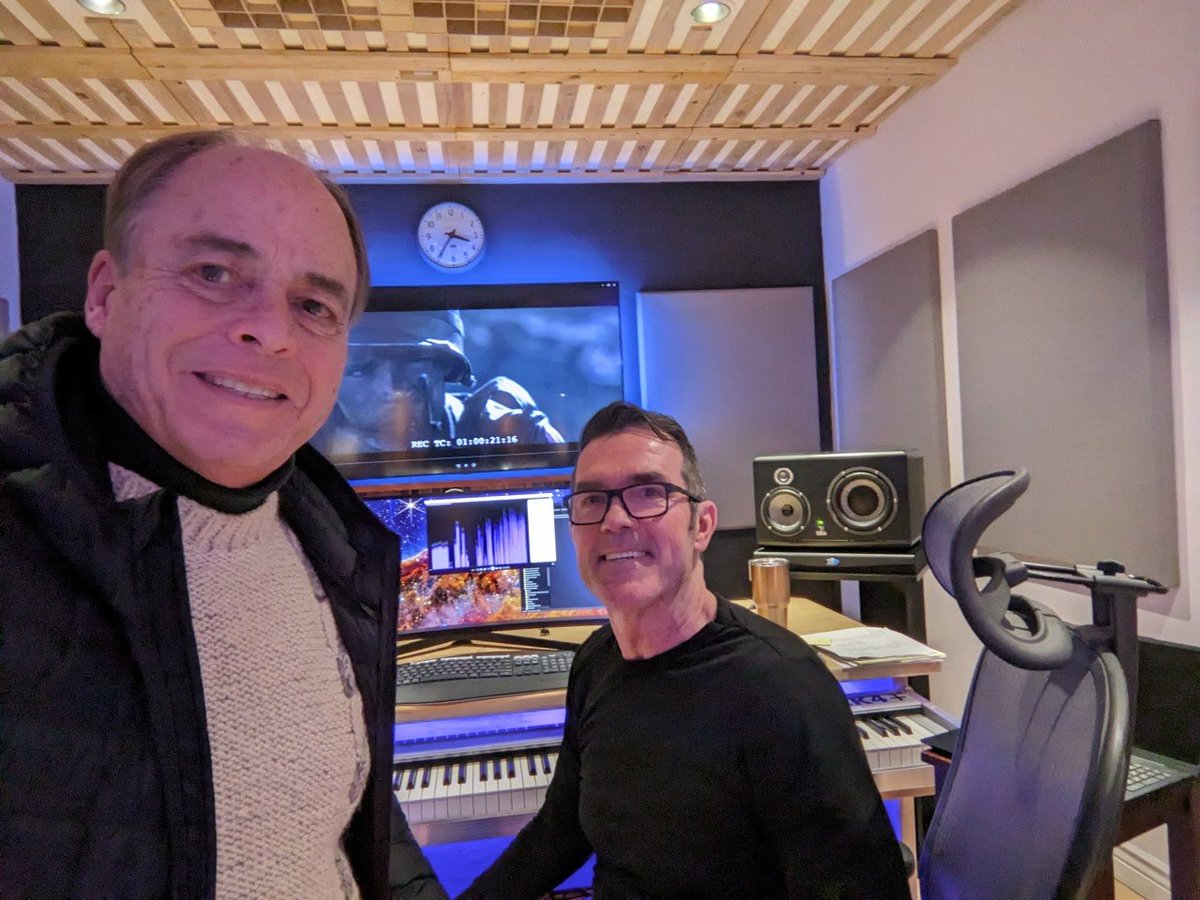 DavidMBresnahan's tweet image. I had a great day meeting with our composer Robert Allen Elliott. We went through #DevilsMen and planned the score. Now it's in his talented hands.