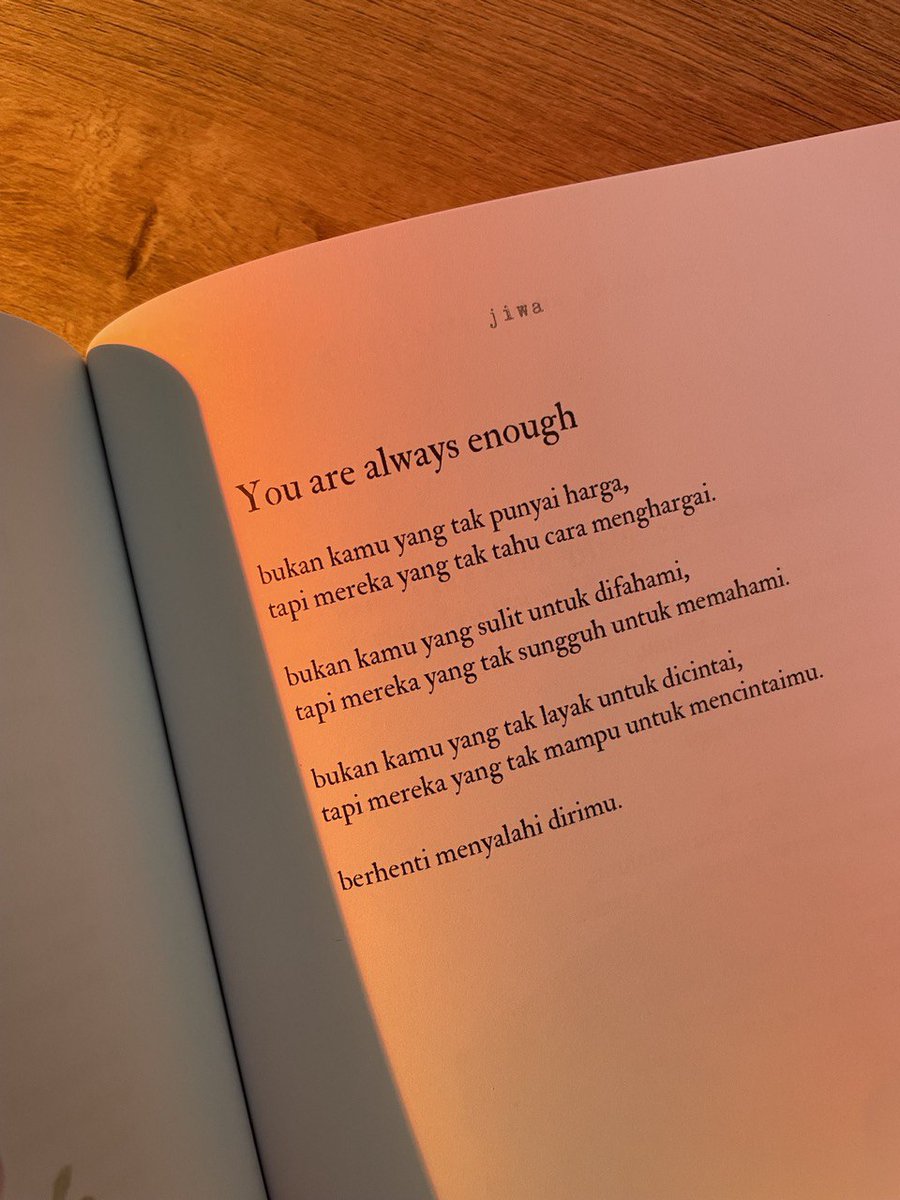 NukilanBiruni's tweet photo. You are always enough. ☺ https://t.co/g7i9Q4tf8k