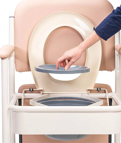MobilityCaring's tweet image. Looking for a deluxe bedside commode? Our #bedsidecommode has a cushioned seat, armrests, a toilet seat, and a detachable commode bowl. Priced economically and available online at buff.ly/3D7NTbb