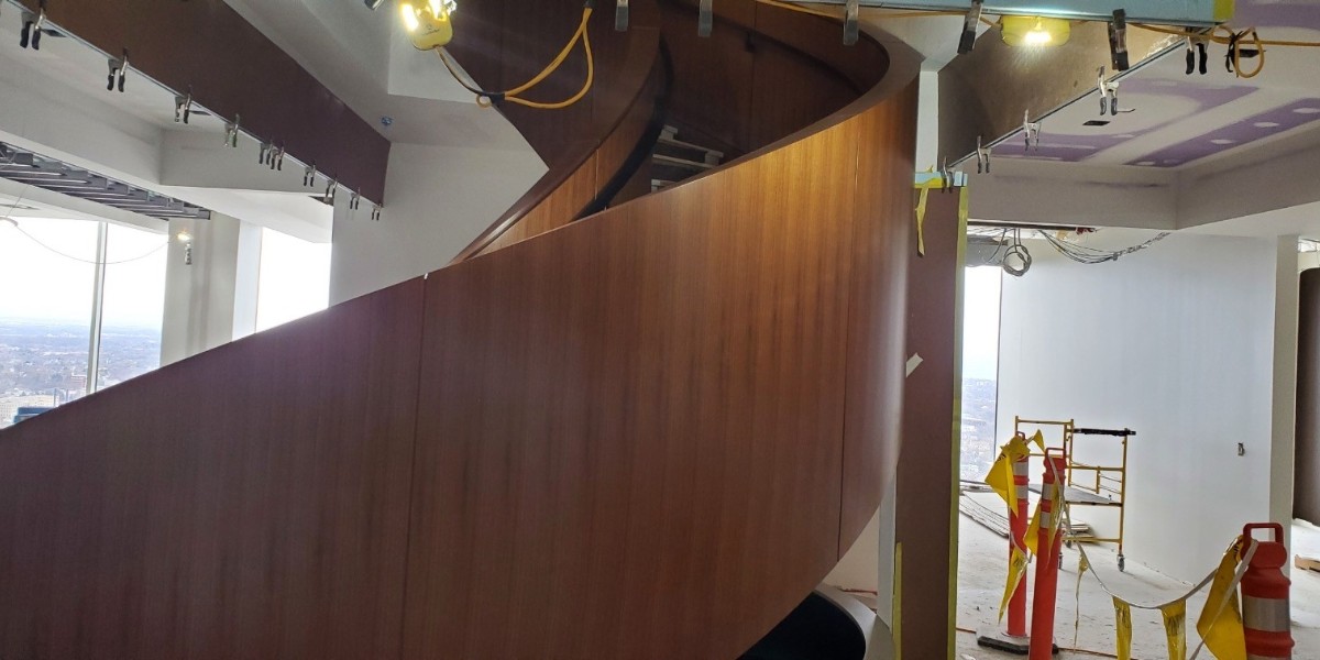 MidAmCarpenters's tweet image. Check out the unparalleled craftsmanship on these stairs installed by our members at a law firm in Milwaukee. A true masterclass from this crew from #ImperialWoodworking. Thanks to #local174 member Carlos Rosales for the photos!

#UnionCarpenters #MACRC