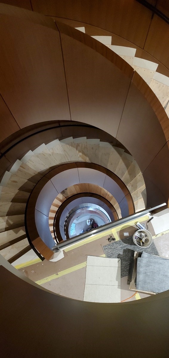 MidAmCarpenters's tweet image. Check out the unparalleled craftsmanship on these stairs installed by our members at a law firm in Milwaukee. A true masterclass from this crew from #ImperialWoodworking. Thanks to #local174 member Carlos Rosales for the photos!

#UnionCarpenters #MACRC