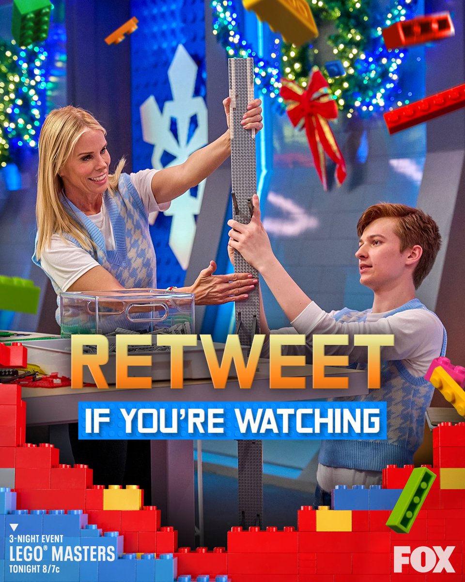 LEGOMastersFOX's tweet photo. We're back with Night 2 of The Celebrity Holiday Bricktacular! 🤩 #LEGOMastersFOX https://t.co/3bAeTpPG8x