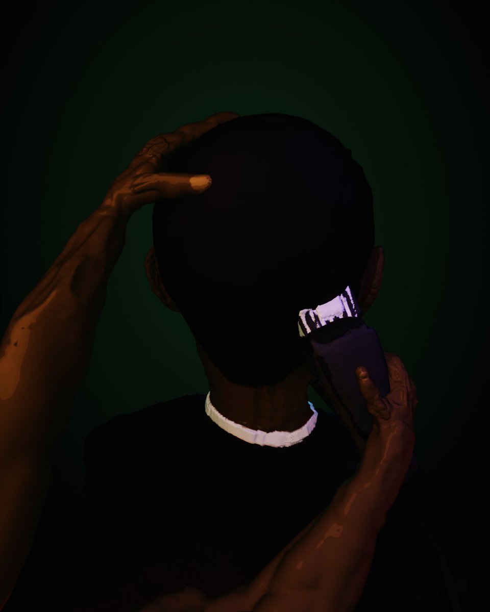 aforestsociety's tweet photo. From VRvember Day 21: Haircut. I sculpted this in @SculptrVR and rendered in Blender. Part of my journey exploring the various VR creative tools and their uses. https://t.co/r5aIIV6C2Y