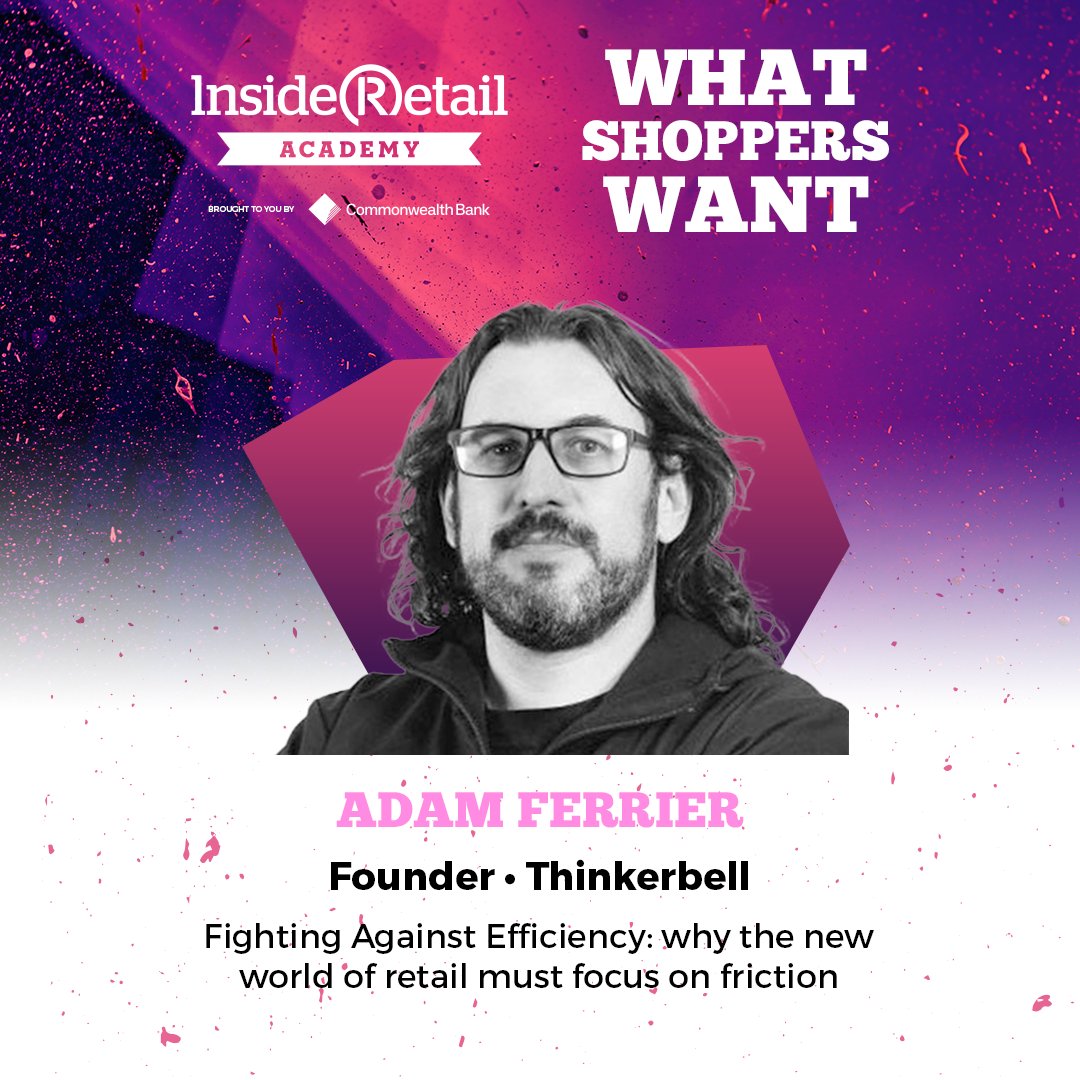 InsideRetailau's tweet photo. Meet Inside retail Academy Speaker, Adam Ferrier, the founder of Thinkerbell- an agency that creates ‘measured magic’.

Presented by @CommBank and proudly supported by @commercetools and @ShipStation

#InsideRetail #RetailWeek #Academy #Speakers #Insights

https://t.co/0yZrdiZnHp https://t.co/7PBYEKQgig