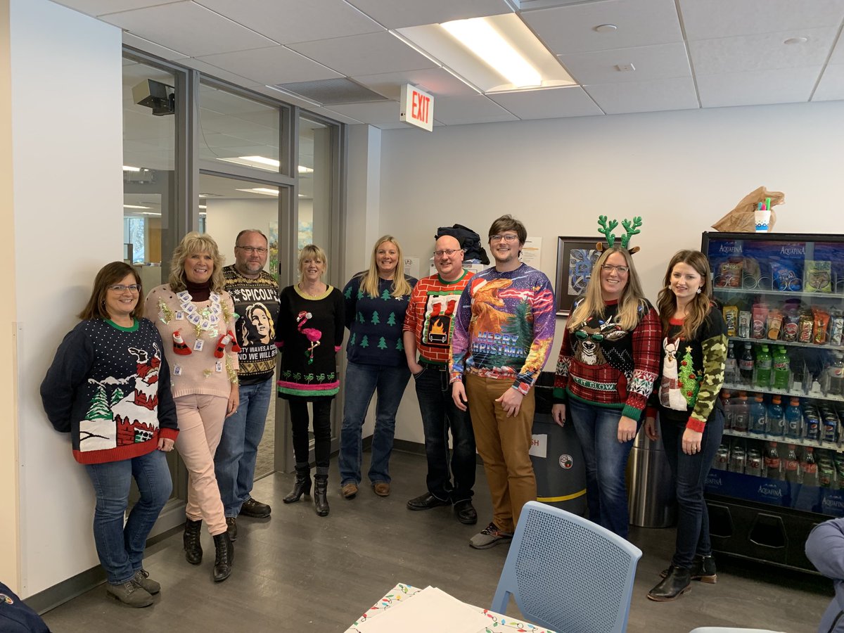 CrystalCoMandi's tweet photo. Food day ⁦@CrystalSugarCo⁩ was certainly successful today! Trivia, ugly sweater contest and bingo… plus more crockpots then we have witnessed before. We’re good at food to say the least! #coworkers #happyholidays #potluck ⁦@FargoMoorhead⁩ #moorheadproud https://t.co/fIeGQ0FrQo