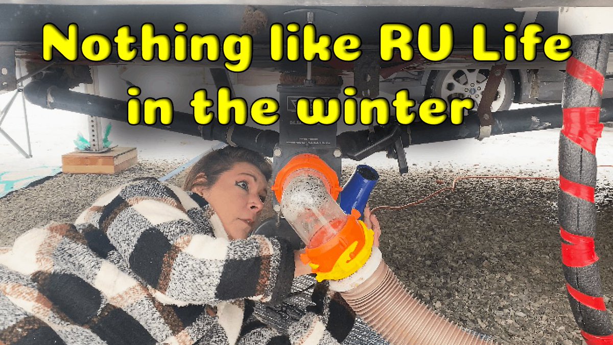 CampWithClammi's tweet photo. Well it happened full time RV living in the winter and our lines froze. Has this ever happened to you and if so what did you do about it? Please feel free to check out our YouTube video and give us your ideas to minimize this happening again. 

https://t.co/UHX4xrErUF https://t.co/jIr3bcVFjc