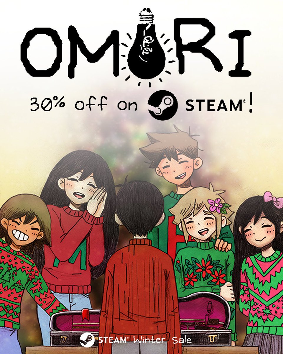 OMORI is 30% off as part of steam's winter sale from now until 1/5! (https://t.co/bY4sOn0T7T) 