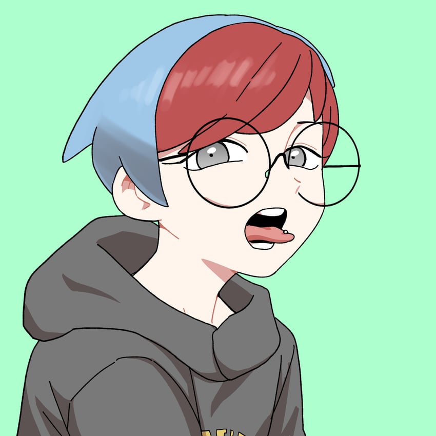 *Parece que la bicolor queria mostrar te algo curioso en su lengua*

❤Bleh~