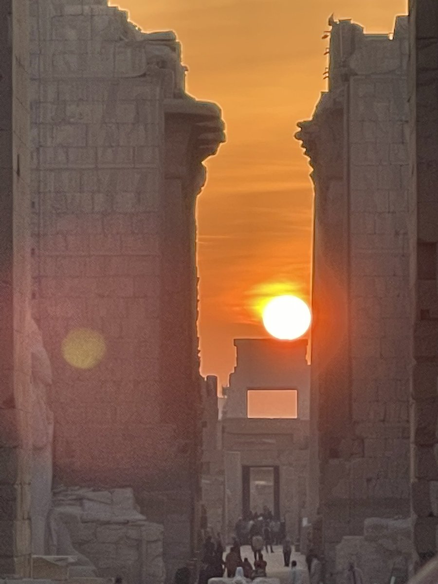 Anyextee's tweet photo. It was an incredible experience to be able to witness the beauty and ancient magic of Karnak temple with my loved ones on the winter solstice. #KarnakTemple #WinterSolstice #WinterSolstice2022 https://t.co/tSWVD6HBz2