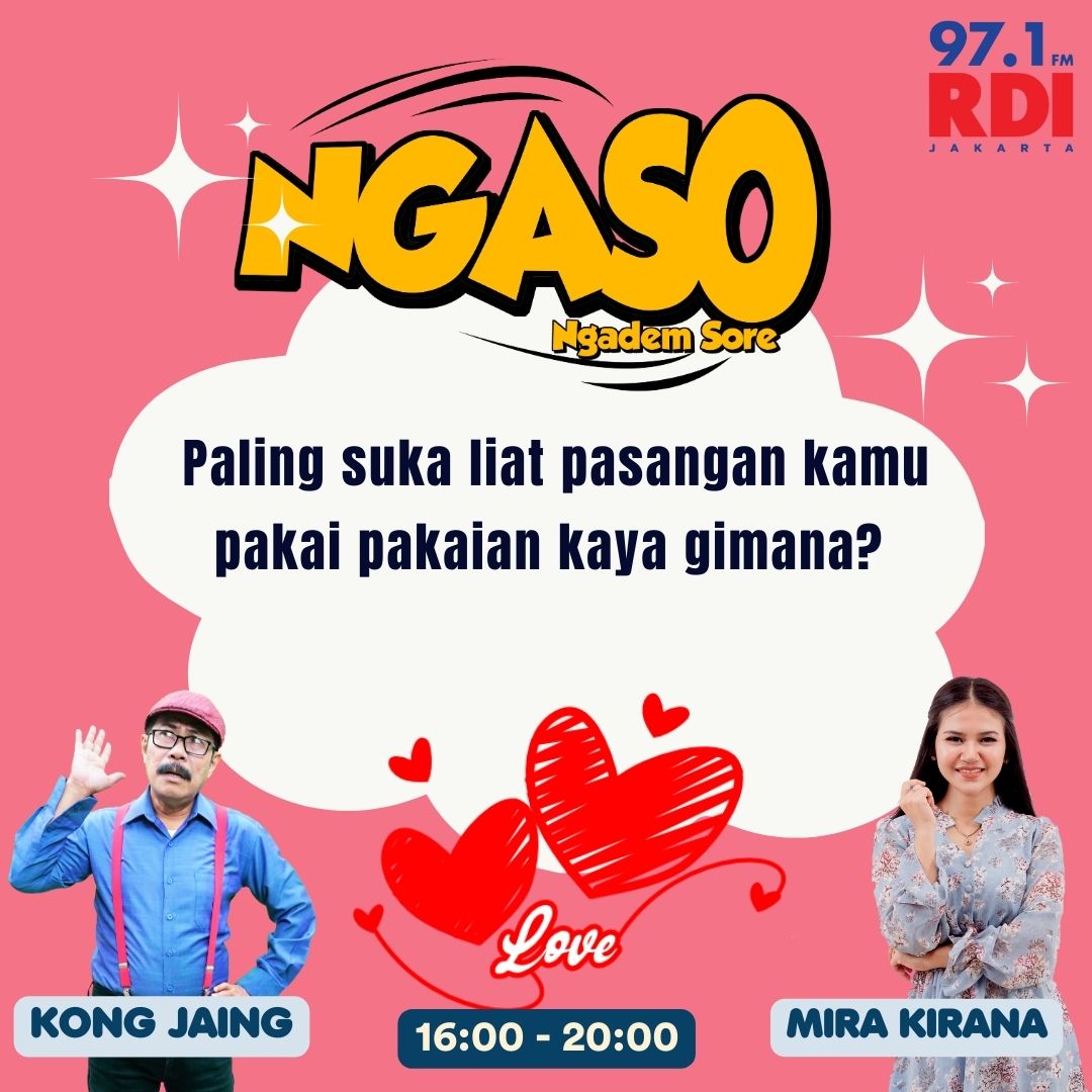rdi971's tweet photo. Sobat RDI !
Setiap orang kan pasti punya pakaian favorit nih .
Nah kamu paling suka liat pasangan pake pakaian kaya gimana?
kaos item + celana jeans? kemeja putih + celana chino? atau apa ?? Yuk komen di WA 08121212971 yaa ! #NGASO https://t.co/wHSOAQl5tZ