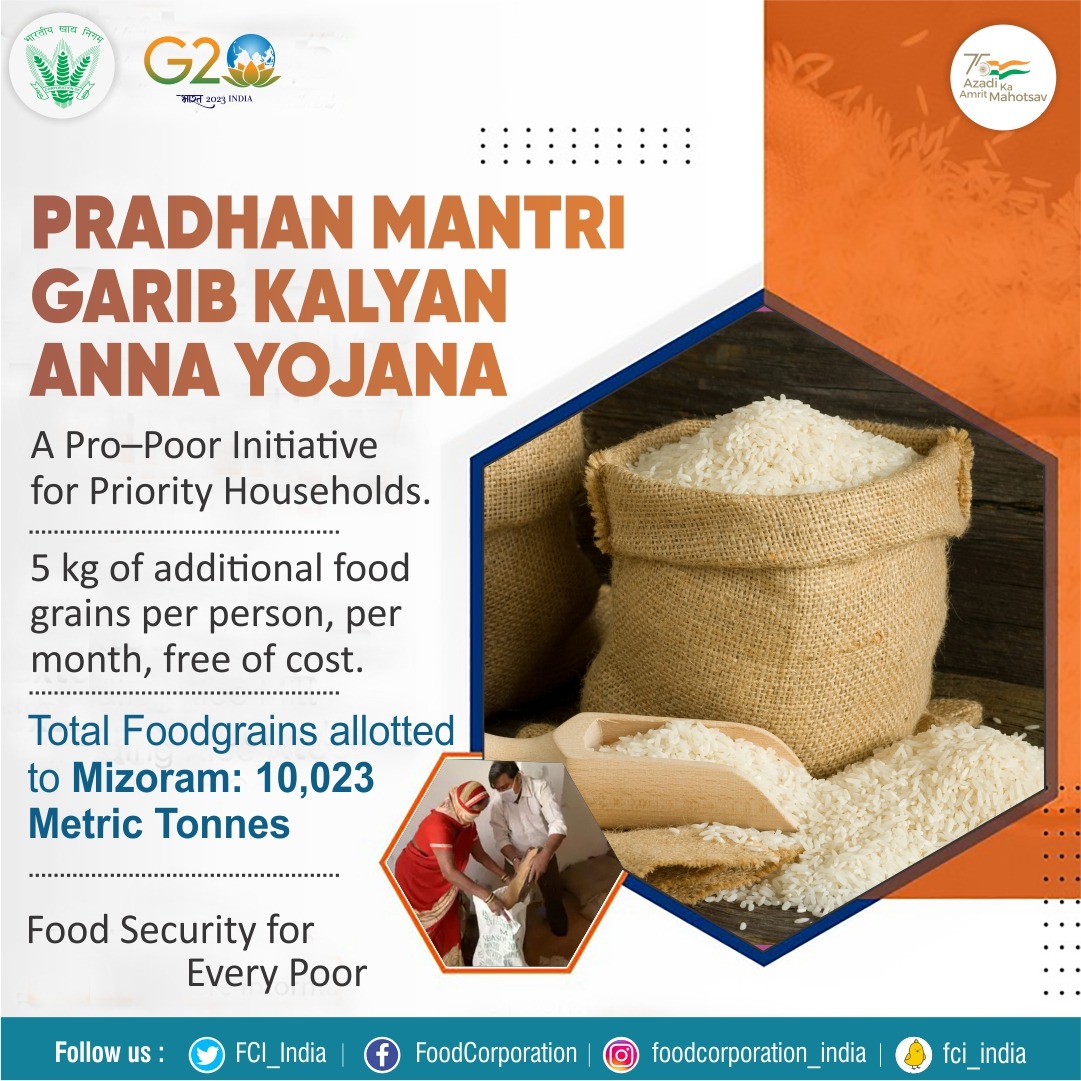 Food Corporation on Twitter "Foodgrains were allotted to Mizoram for distribution under Phase