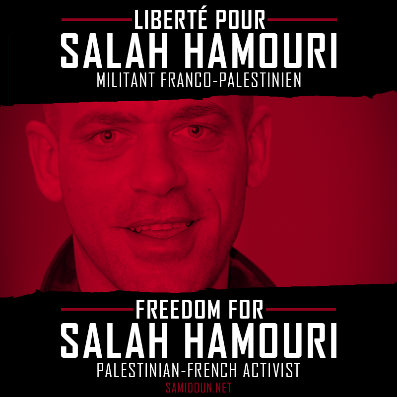 French-Palestinian lawyer and human rights defender, Salah Hamouri, was forcibly deported by Israel to France, an action that constitutes yet another Israeli war crime against the Palestinian people. #LiberezSalah #JusticeforSalah