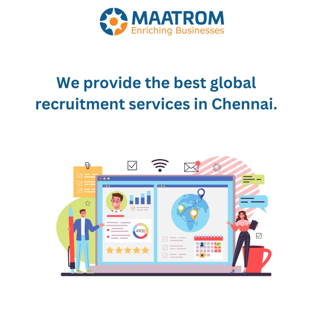 We provide the best global recruitment services in Chennai.

#globalrecruitment #globalrecruitmentservices #globalrecruitmentservicesinchennai #globalrecruitmentinindia #hrconsultancy #payrollconsultancy

Mahalakshmi Ambuli 9884385038
maatromhrsolution.com