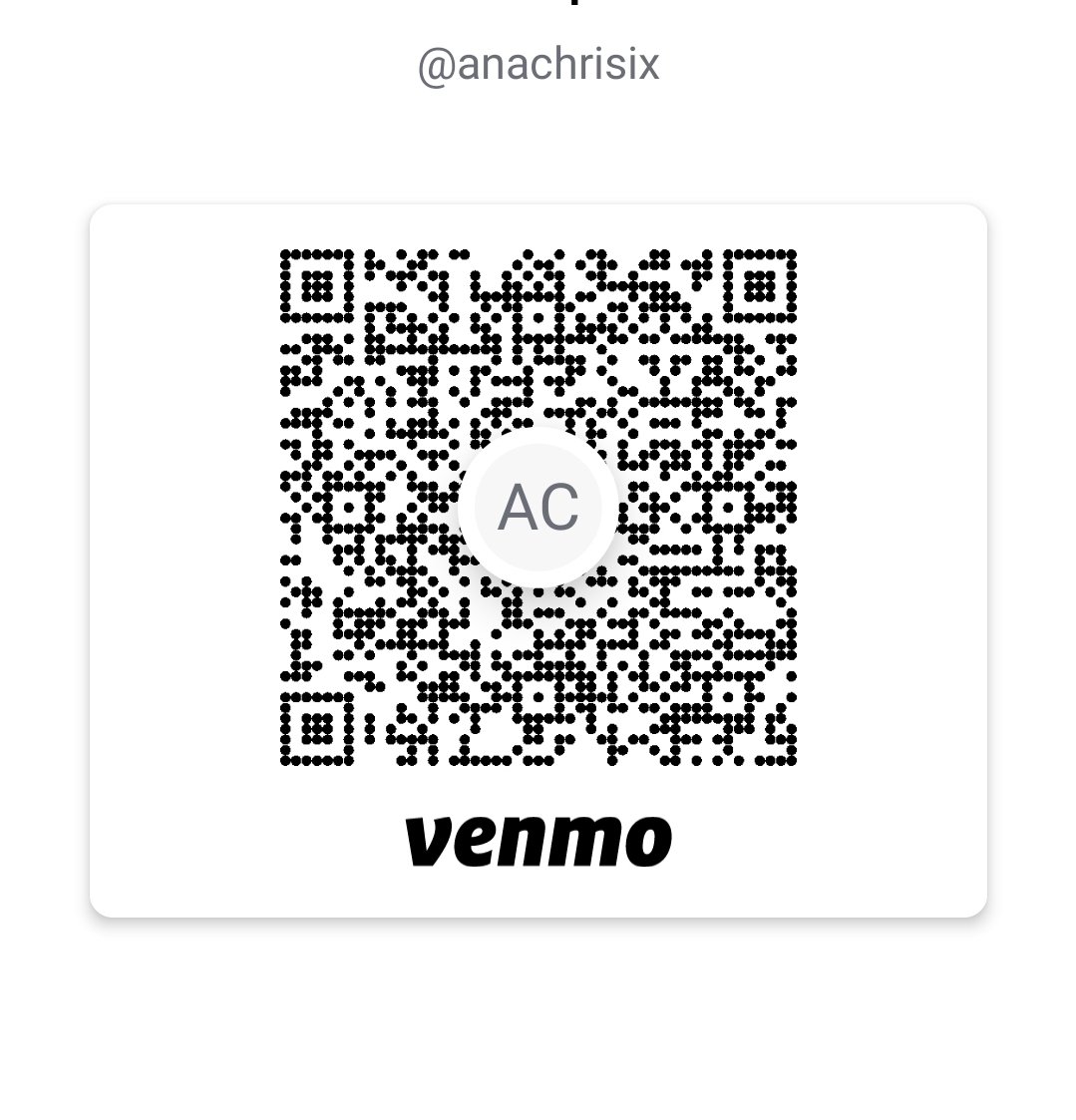 anachrisix's tweet photo. @Venmo @anachrisix 💙 #VenmoMe https://t.co/AGYHN9ESky