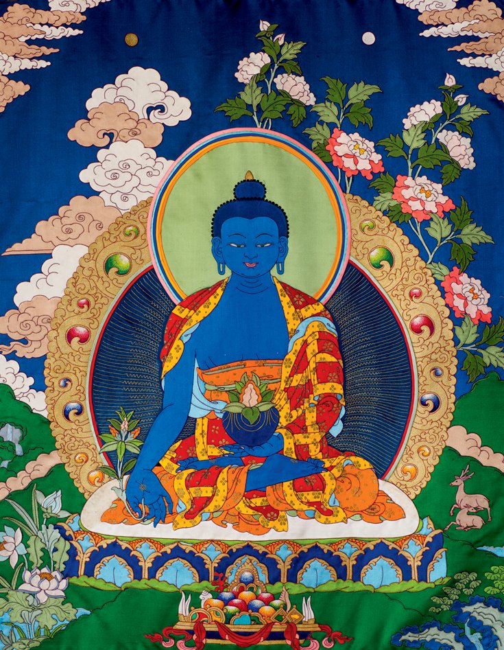 "I vow that in a future life, when I have attained Supreme Enlightenment, I will, with infinite wisdom and skillful means, provide all sentient beings with an inexhaustible quantity of goods. They will never want for anything"

Sutra of the Medicine Buddha