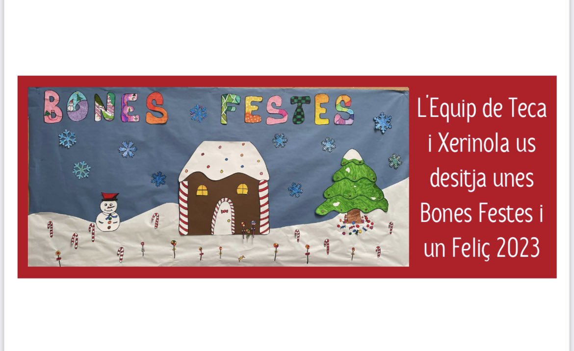 Que tingueu tots i totes unes molt Bones Festes de Nadal, que acabeu bé l’any i que comenceu el 2023 a rumb i amb el vent a favor. 
Una abraçada❤️✨🎄
