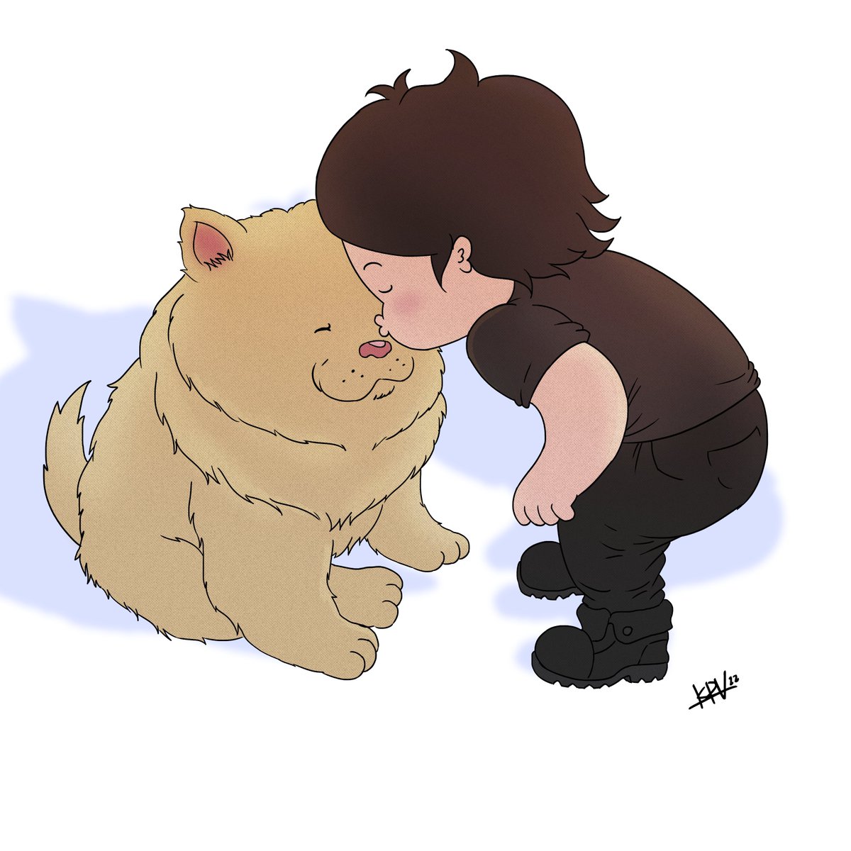 kevrayval's tweet image. drew myself and muh bb boi for my birthday~