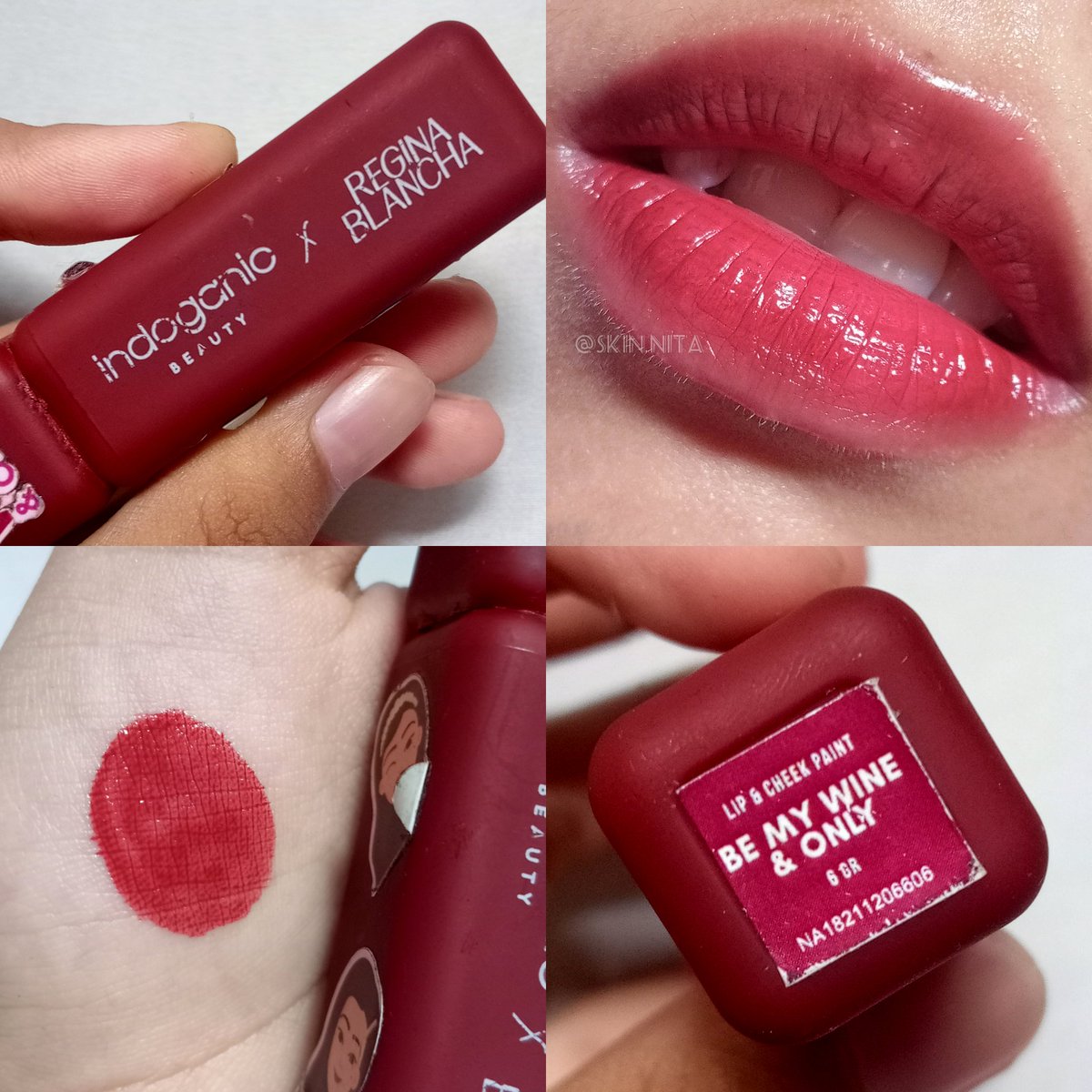 ntntntnt28's tweet photo. ini salah satu liptint teringan yang pernah aku coba, gak bikin bibir kering sama sekali😍✨

eh ini liptint bukansi? namanya lip&amp;cheek paint gituuu jadi bisa buat blush juga. warnanya super cantik, aslinya rada brick red gitu hehe❤️ https://t.co/4JnA30LRSh