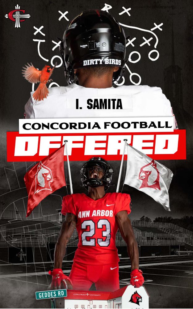 God is Good! 🙏🏾. I am very thankful and truly blessed to finally announce that I have received my very first offer from the University of Concordia Anne Arbor. @elijahko8 @CUAA_Football @OLuFootball @ChrisWardOL @CoachBoomerOL