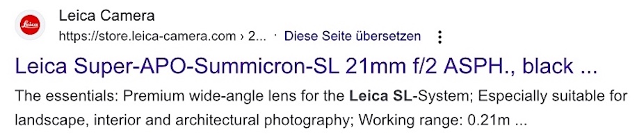 LeicaRumors's tweet photo. The Leica Super-APO-Summicron-SL 21mm f/2 ASPH lens is already showing up online:

https://t.co/quXRGPuxWz https://t.co/xdkejsXgWw