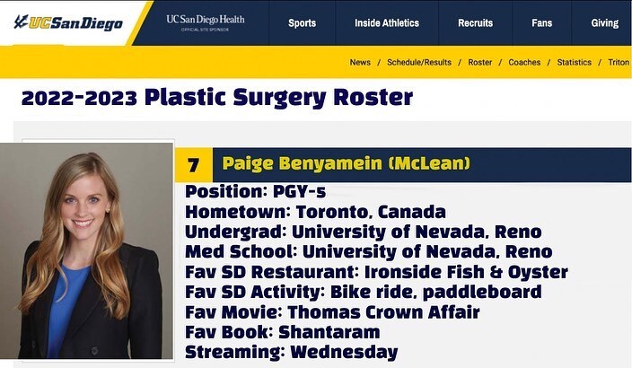 Introducing reigning back to back MVP/clinical excellence award winner, the amazing @drpaigebenyamein. In addition to her outstanding surgical skills, she had outstanding answers to our ATI questionnaire: What Would You Do If You Found a Penguin in Your … instagr.am/p/CmaYYY9Lx_t/