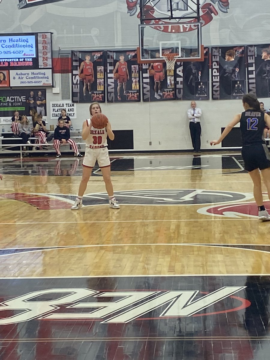 BaronAthletics's tweet photo. Baron Athletics 
Congratulations to Lillie Cone who hit her 126th career 3 pointer in the first quarter of tonight’s game vs Blackhawk Christian moving her in to 1st place for 3 point shots made in a career 
Great job Lillie 
#WeAreDeKalb https://t.co/s6kTA0LDTk