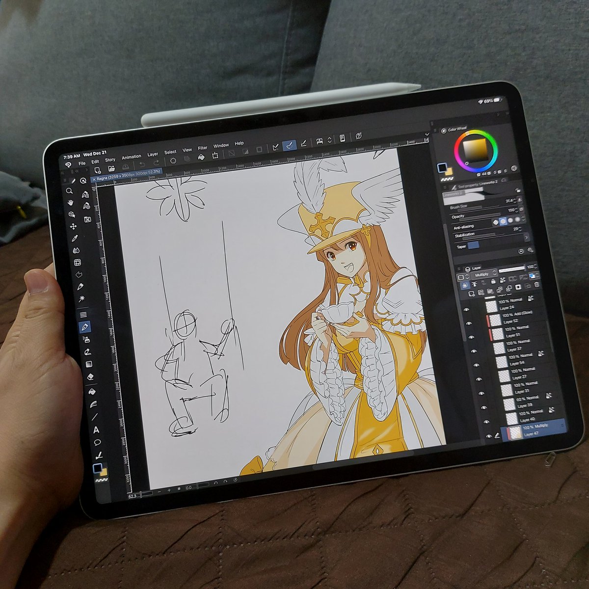 Husband bought me a new ipad pro and here's my first artwork using it.

#iPad #ipadpro #artwork #animestyle #ragnarok #ragnarokonline #archbishopragnarok #archbishop #drawing