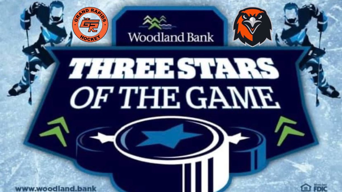 Woodland Bank 3⭐️ Stars of The Game 
1. ⭐️ Blayne Mortenson 
2. ⭐️ Jake Garski 
3. ⭐️ Bauer Murphy
