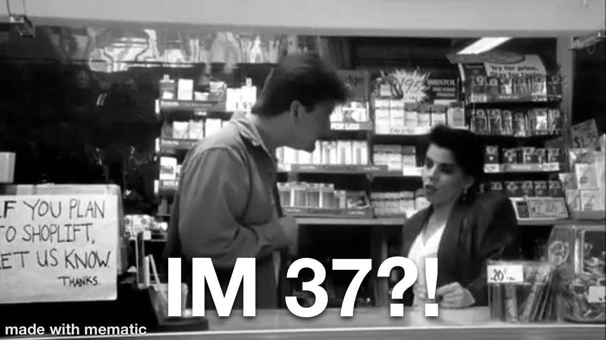 CameraGuy4267's tweet photo. It’s my #birthday and I’ve found myself repeating this classic line all day. Thank you @ThatKevinSmith, for writing the line that became the theme of this trip around the sun.
#clerks #kevinsmith #inarow https://t.co/RNNkjtbszg