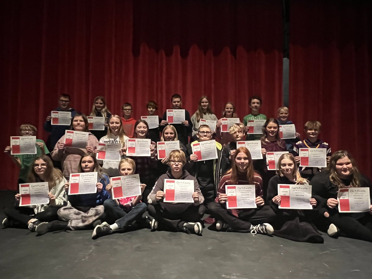 The 5th/6th grade B and A- Honor Roll for Trimester 1! So proud of these kiddos! <a href="/kwpublicschools/">K-W Public Schools</a>