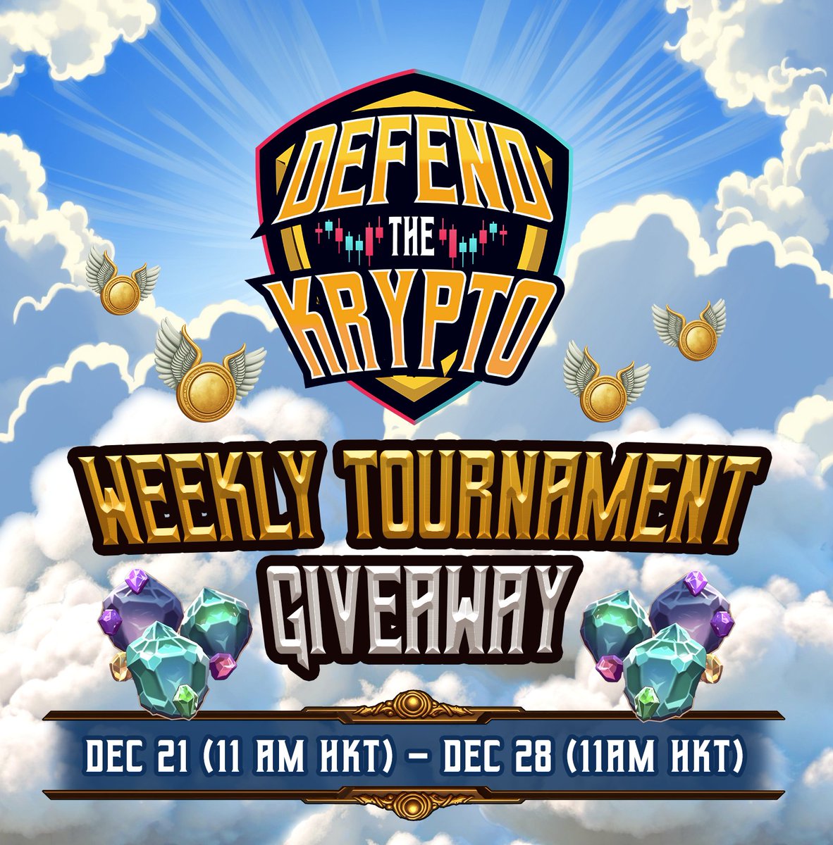 Kingdomverse_'s tweet photo. 🎁Giveaway🎁
Tournament Week is here!
Date: Dec 21 (11am HKT) - Dec 28 (11am HKT)
Prize: Top 5,000 players will win a share of 487,800 Gems
Don't forget to LIKE❤️ & RT🔄 this post!
Download and play now: https://t.co/xQEQnAa4cD
#DefendTheKrypto https://t.co/CEAsLO7MEd
