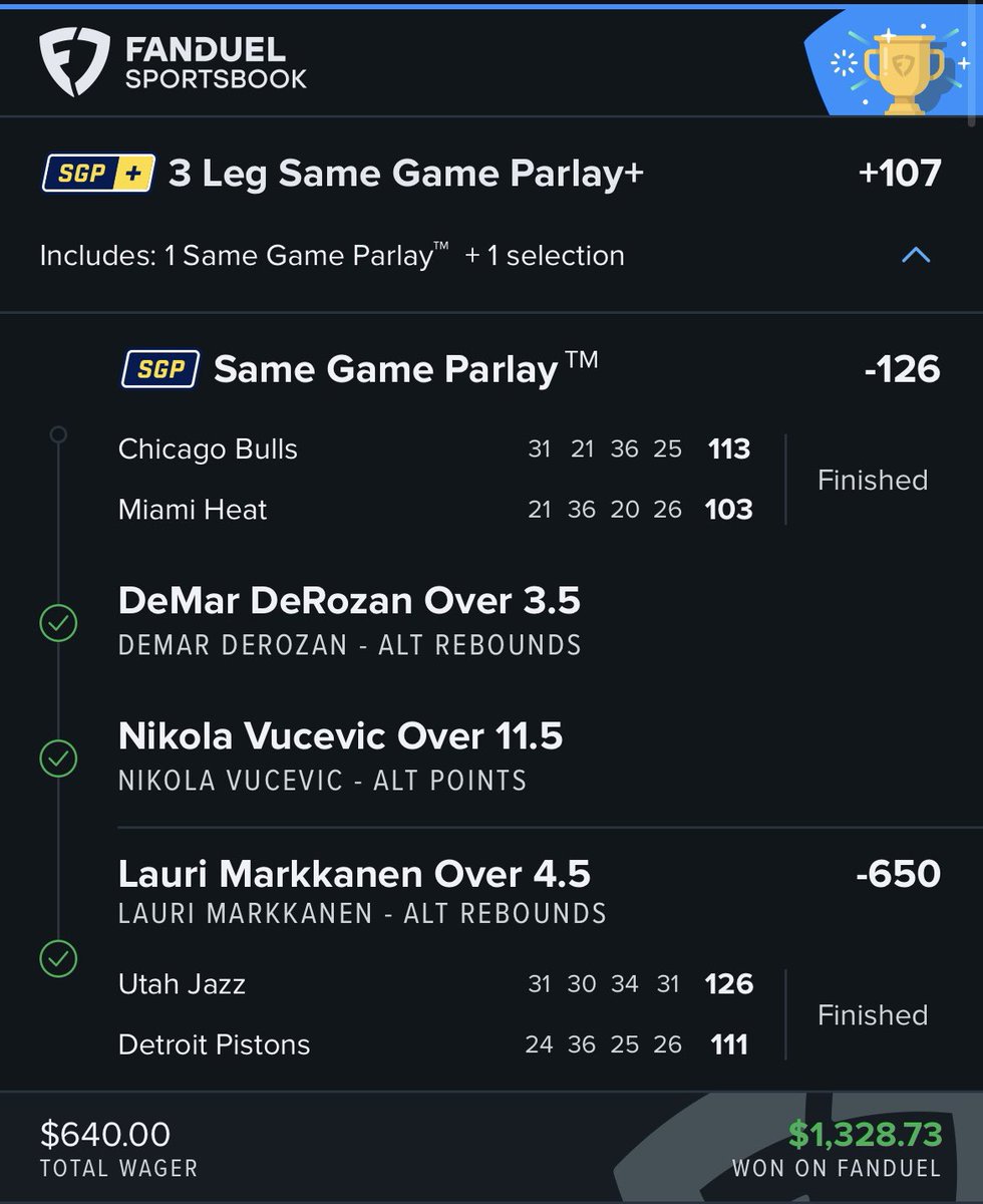 Day 7 ✅✅✅ Day 8 I’m on yo ass 
#GamblingTwitter 
#NBATwitter 
#BigCheese