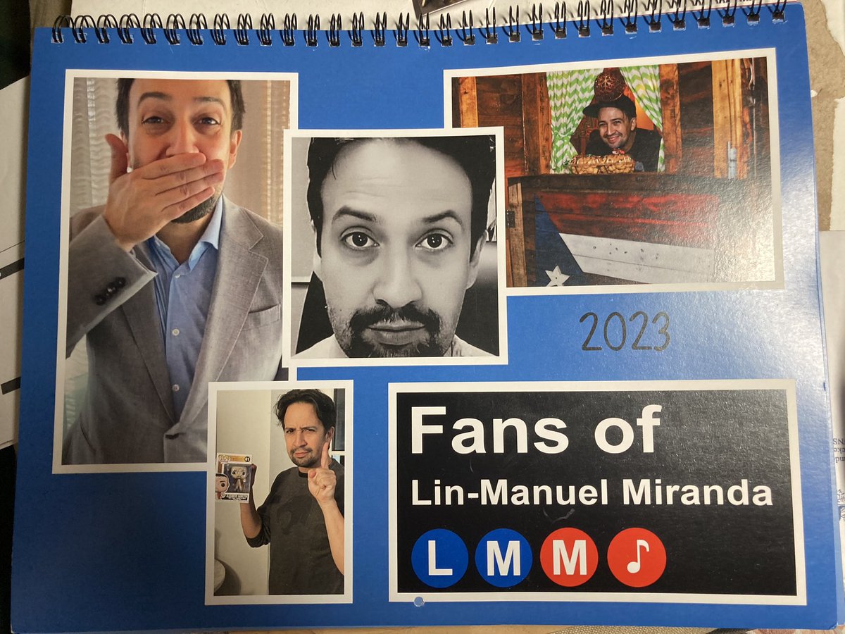 Yesterday was an amazing mail day! Not only did I get my SIGNED photo of @Lin_Manuel with my dolls…I also received the 2023 @TeeRico_LinMan Calendar! And it’s thanks to a competition in the Facebook group @LmmFans that I won it! Want one? Check out Teerico!!