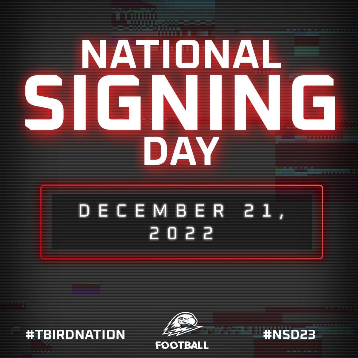 TannerEmery72's tweet photo. Thankful for the love and support from teammates and parents. Can’t wait to become an official T-Bird tomorrow. Go Thunderbirds!🔴⚪️⚡️🦅💯@delanefitz @CoachHuntSUU @SUUFB_ @suunews @CoachJo_SUU @OGMacDC @CoachBatesSC @willbrunson733 #focusfightfinish https://t.co/jGR30qLlnh