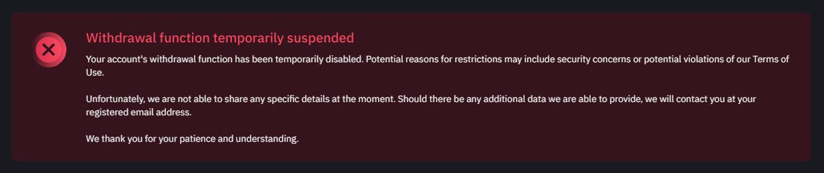 x10_easy's tweet photo. @cz_binance @BinanceHelpDesk @binance @BinanceAfrica My Withdrawal has been disabled and it's been 3 months. I have contacted support on serveral and i wasn't satisfied .. Could you pls have a look into this? Thanks https://t.co/oO2WJ6t2b1