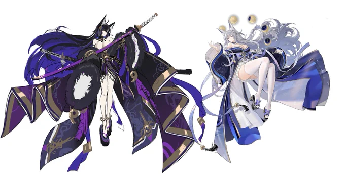 Yamato sisters (early concept art) #AzurLane #アズールレーン 