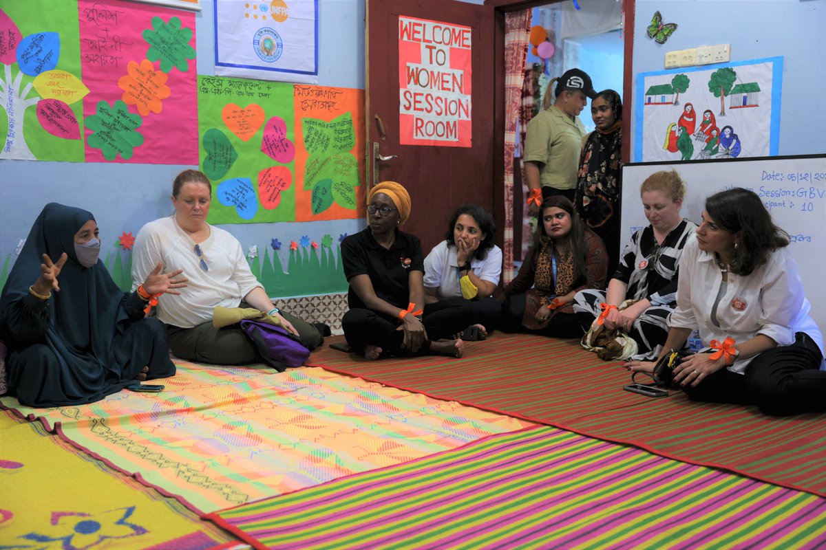 UNFPABangladesh's tweet photo. Recently, @PRMAsstSec from @StatePRM visited one of our #WFS in the host community at #coxsbazar, where Women and Girls receive essential #SRH, #GBV services and #LifeSkills training.

We thank the @StateDept and @USAIDSavesLives for their support in ensuring #NoOneIsleftBehind https://t.co/1qNMANmcDO