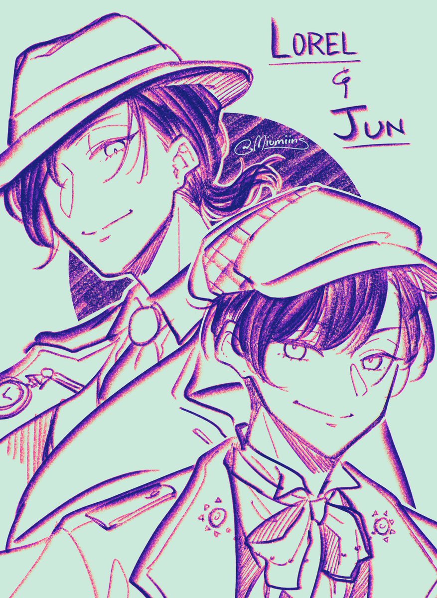 「just jun + extra doodle of them i did fo」|みう@archive📌のイラスト