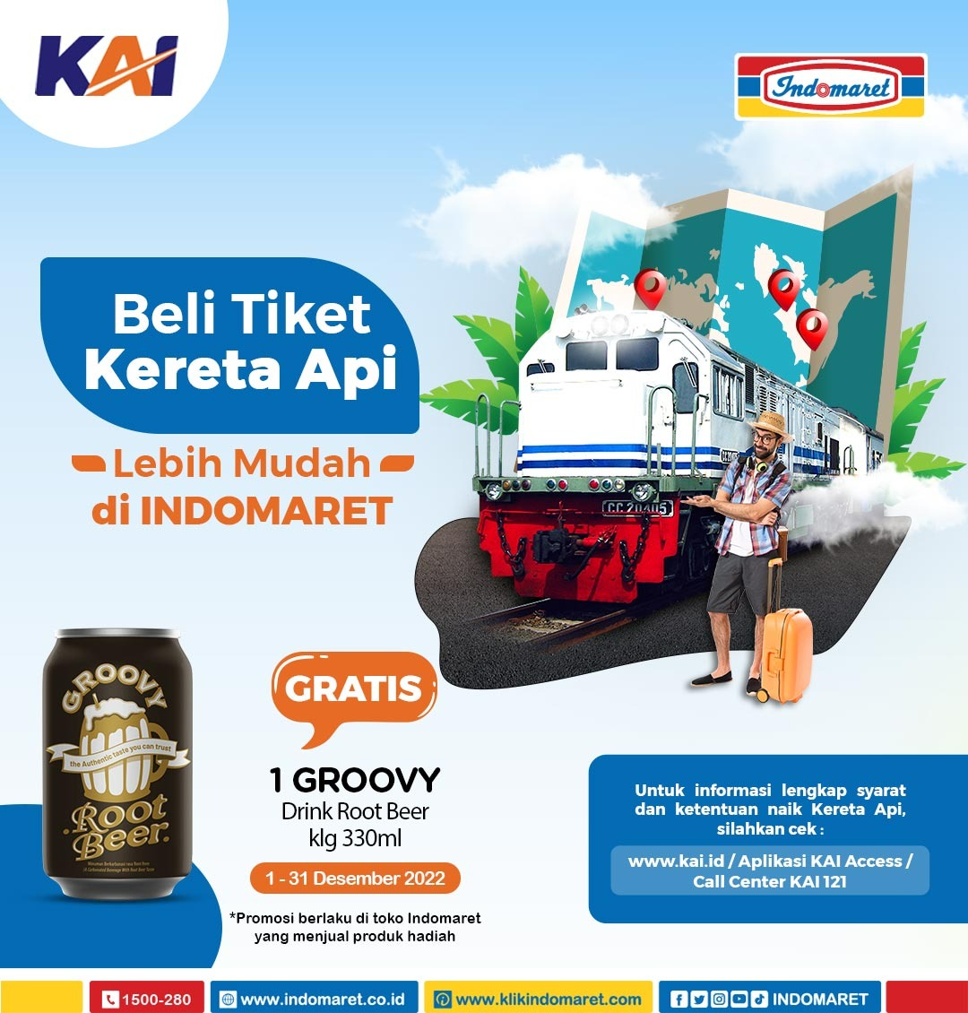 Indomaret on Twitter "Beli tiket KAI makin mudah di Indomaret dapatkan