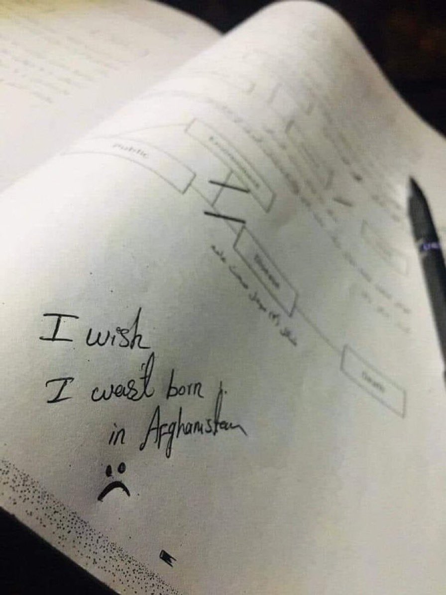 ZohalAzra's tweet photo. “I wish I wasn’t born in Afghanistan”.

The words of a female medicine student from Afghanistan 💔 https://t.co/66enkHdbhG