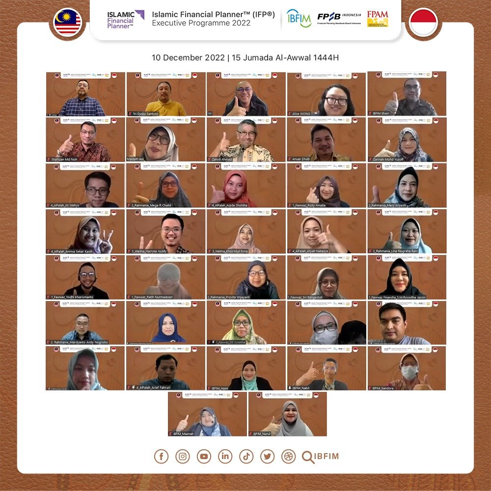 IBFIM's tweet photo. The IFP Executive Programme for FPSB Indonesia has ended on 10 December 2022 after 6 weeks of online classes. Wishing all learners the very best for their ongoing assessment.

Thank you FPSB Indonesia for your continuous support, from both FPAM and IBFIM.

#IBFIM #FPAM #FPSB #IFP https://t.co/hnWmcPLpr1