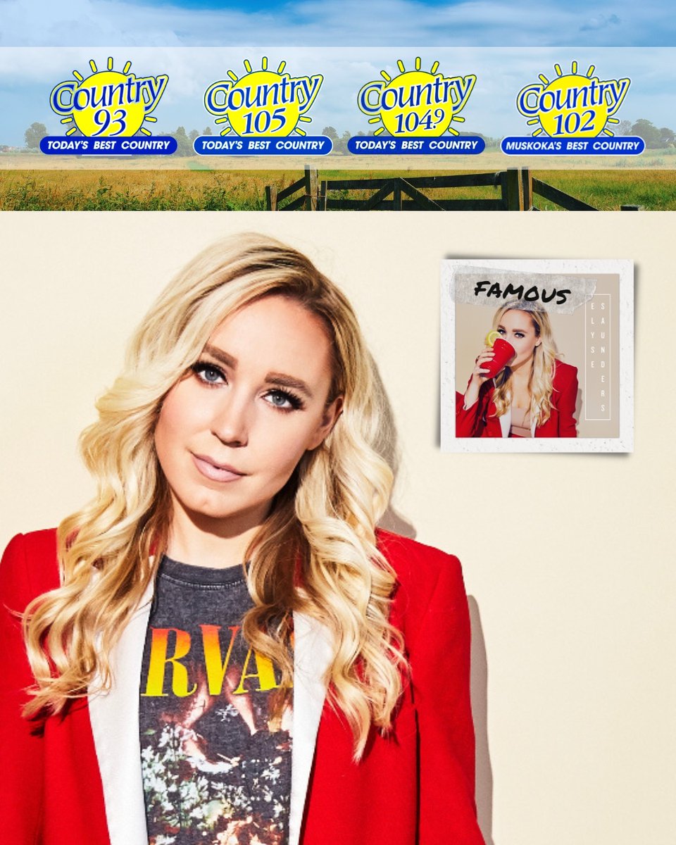 Elyse_Saunders's tweet photo. F a m o u s is heading into the new year with @Country93 @Country105OnAir  @country1049  @country102onair as the 🌾Fresh Pick🌾December 19th to January 8th 🎇📻 tunneee in. 

📷 @JenSquiresPhoto 
#freshpick #NewMusicAlert #NewMusicDaily #famous #Radio https://t.co/Kfgv0pEXak