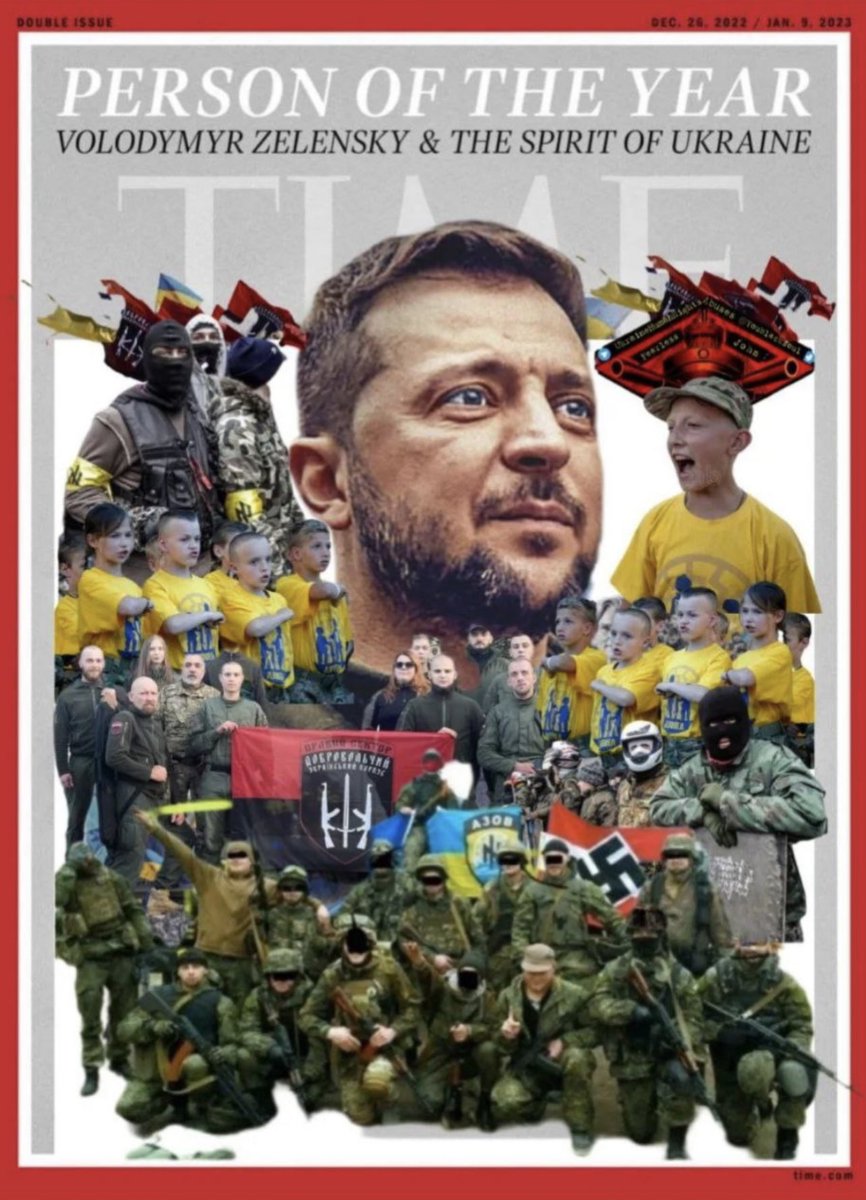 These just get better and better.

#Zelensky #SpiritOfUkraine #TimeMagazine #NAFO #NATO