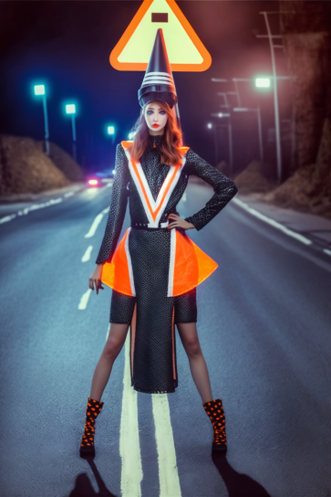 hrathnir7's tweet photo. #AIart #nijijourney #fashion #fashionphoto #artfashion #mode #hifashion #コスチューム #コスプレ
今回は道路標識のデザインをとりいれた衣装です
背景の道路がうまく作用したかと思います https://t.co/WbGNNC3YqZ