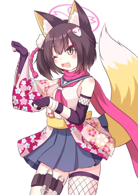 こゃーんっ#ブルアカ #BlueArchive#久田イズナ 