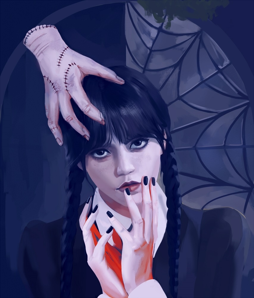TecnoMayro's tweet photo. Wednesday #Wednesday #WednesdayAddams #fanart #tecnomayro #semirealism #realism #manga #anime #Adam #merlina https://t.co/YOEzoyT0E2 https://t.co/7t8bWfyJEG